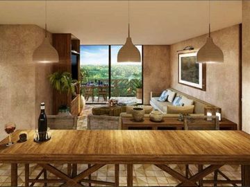 Penthouse con alberca privada,  amenidades y casa club, cocina con meseta