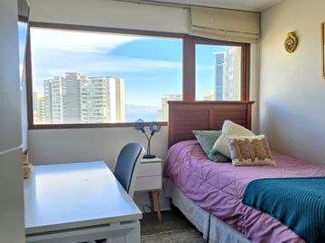 EN VENTA, DPTO. AMOBLADO, ESPECTACULAR VISTA AL MAR, CONCÓN
