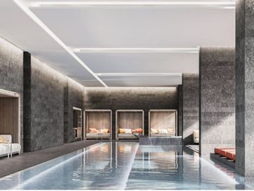 Condominio con bosque privado, pozo de agua, muro de escalar, spa, parque par ap