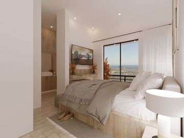 Departamento con terraza, casa club, pickleball, alberca, venta Cabo San Lucas