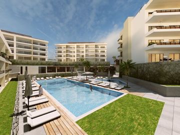 Departamento con terraza, casa club, pickleball, alberca, venta Cabo San Lucas