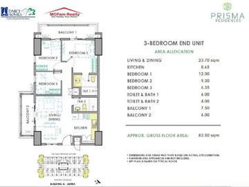 Prisma Residences Condominium for Sale in Pasig City with Balcony Condo Near Ortigas