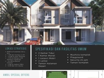 CLUSTER CANTIK RASA VILLA NUANSA ISLAMIC DI CIBIRU HILIR DKT UIN