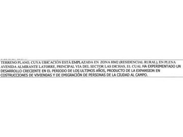 LAS DICHAS / F-840 / TERRENO 4.590 M2