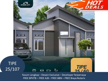 Posisi Hook Rumah Dekat Kota View Bukti Katu 2KT Tipe 25/107