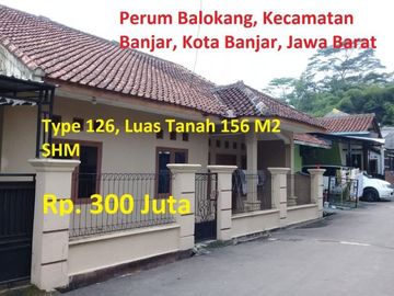 Rumah Nyaman Type 126 LT 156 M2 di Perum Balokang Kota Banjar.