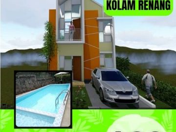 Rumah Murah 400jtan Bandung Timur Cileunyi 2 Lantai Bonus Kolam Renang