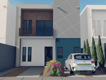 CASA DE DOS PLANTAS EN PREVENTA (MODELO ROMA), FRACCIONAMIENTO PRIVADO, CD JUAREZ CHIH