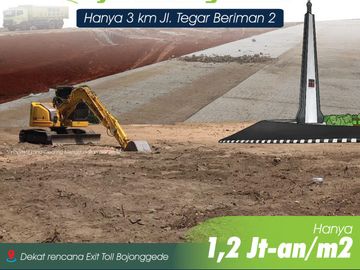 Diskon 25%, Tanah Kavling Dekat Jl Tegar Beriman, SHM Pecah