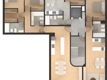 Depto 2 dormitorios en venta - balcon terraza- vista al parque - cochera