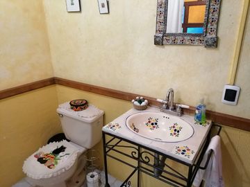 Cabaña campestre en privada arbolada