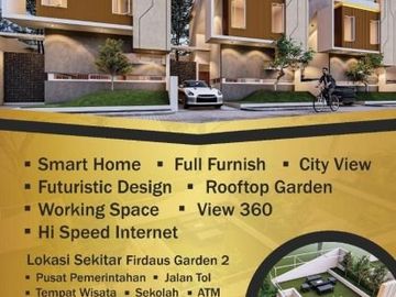 Smarthome 2LT Full Furnished Mewah di Bandung Barat Ngamprah Cimahi