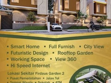 Smarthome 2LT Full Furnished Mewah di Bandung Barat Ngamprah Cimahi