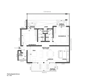 Departamento con jardín privado de 32 m2 y acceso directo a la alberca desde tu