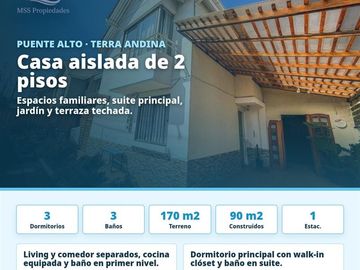 Casa 3 Dorm Local Comercial Terra Andina Puente Alto