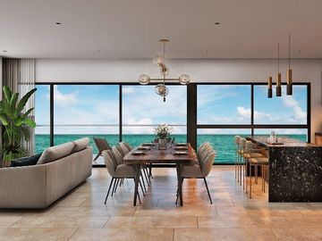 Departamento en venta frenta al mar en la costa de Merida Yucatan