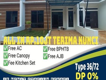 Rumah minimalis ready stock dkt stasiun bekasi timur