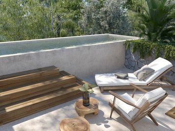 Loft de lujo con alberca privada rodeado de naturaleza