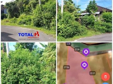 Tanah Ngantong lokasi Perbatasan Goa Gong Ungasan Pinggir jalan