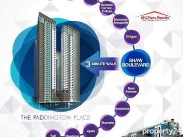Studio Unit Condo for Sale in Paddington Place Mandaluyong