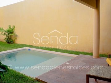 Casa de una planta totalmente equipada en venta en Taman Conkal  Merida
