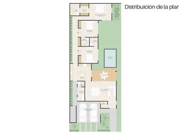 Casa de una planta totalmente equipada en venta en Taman Conkal  Merida