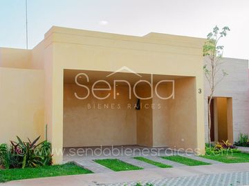 Casa de una planta totalmente equipada en venta en Taman Conkal  Merida