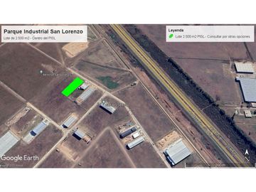 Lote en venta Parque Industrial San Lorenzo