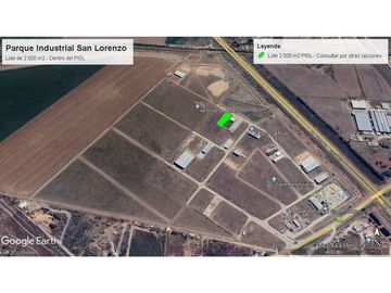 Lote en venta Parque Industrial San Lorenzo