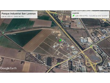 Lote en venta Parque Industrial San Lorenzo