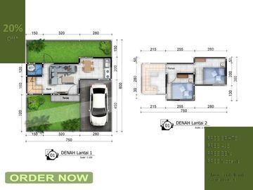 Jual Rumah Malang 10 menit dari UNIKAMA FREE Biaya, Diskon 20% Saat PPKM