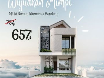 Rumah mewah cantik rasa villa Elite di Kodya dkt UPI DAN TERMINAL