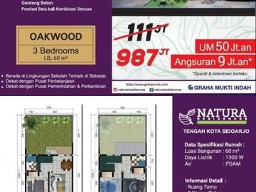 Ciamik Mewah, Type Oakwood, Nature Residence , Sidoarjo | Br192 G