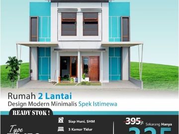 Cluster Muslim Samrt & Modern Home 2 Lantai 300an Juta di Mojosari Jawa Timur