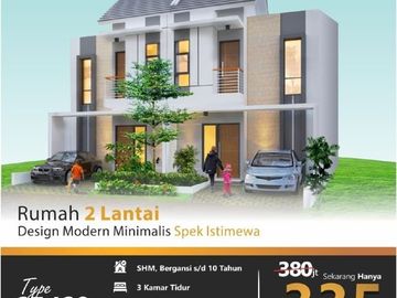 Cluster Muslim Samrt & Modern Home 2 Lantai 300an Juta di Mojosari Jawa Timur