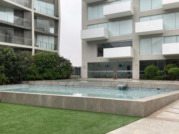 Se alquila departamento amoblado en Condominio Ocean Reef San Bartolo