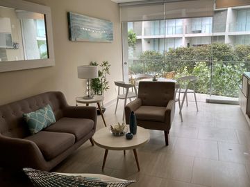 Se alquila departamento amoblado en Condominio Ocean Reef San Bartolo