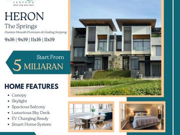 Rumah Mewah Lokasi Keren Premium, Cluster Heron Summarecon Serpong