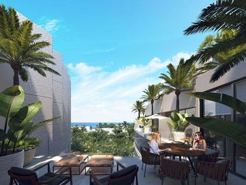 Condominio a 100 metros de la playa Sky bar con area de alberca infinity, vista