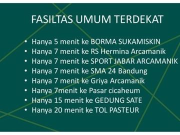limited unit rumah mewah di pasir impun dengan view kota harga receh