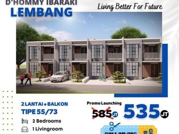 LIMITED Unit Investasi Rumah Villa Jepang di kawasan Wisata Lembang 2LT Hanya 600Jtan