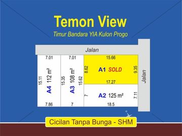 Tanah 200 Jutaan, 2 menit RSU RIZKI AMALIA Kulon Progo