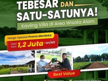 Kavling Villa di Megamendung Puncak Bogor Promo 1.3 jt an permeter&nbsp;