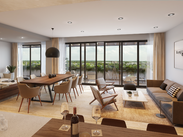 DEPARTAMENTO EN VENTA EN MERIDA, YUCATAN COUNTRY CLUB  1 NIVEL 3 HABIT