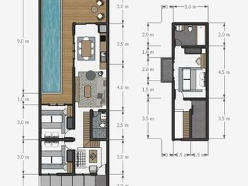 Rumah 1.5 lantai bogor dengan Type 45/88