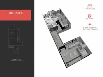Departamento a estrenar en Martín Coronado