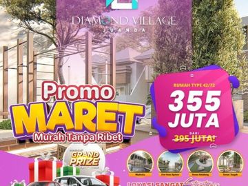 MARET MURAH! DIAMOND VILLAGE JUANDA 1, Rumah Murah Asri dan Nyaman di Cemandi DVJ 1
