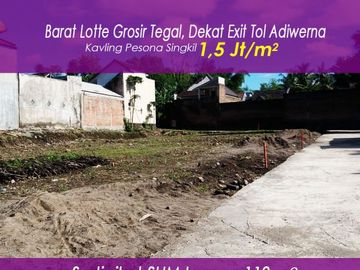 Dekat Lotte Grosir Tegal, Tanah Kavling Standar Perumahan