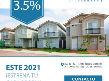 Venta de preciosa casa Acuarela Esquinera en Brisana- casalaguna- Cerca Riocentro dorado.