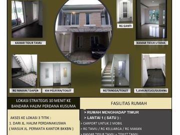 [FFF7F2] For Rent 3 Bedroom House 142m2 - Makasar, East Jakarta